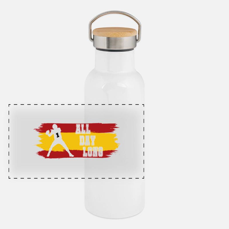 All Day Long ES Panorama Thermosflasche mit Bambusdeckel