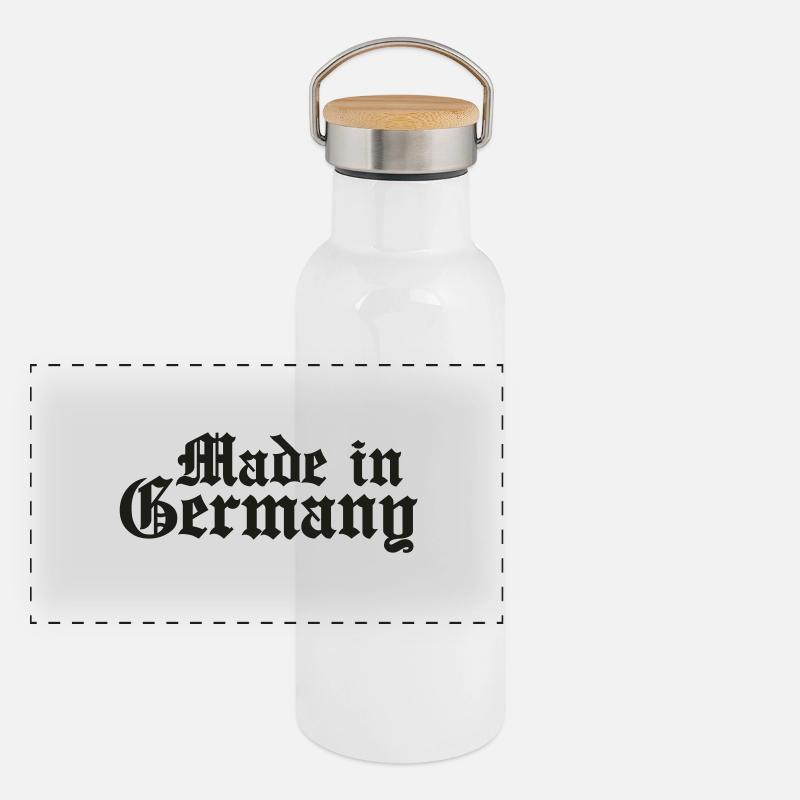 made in germany Panorama Thermosflasche mit Bambusdeckel