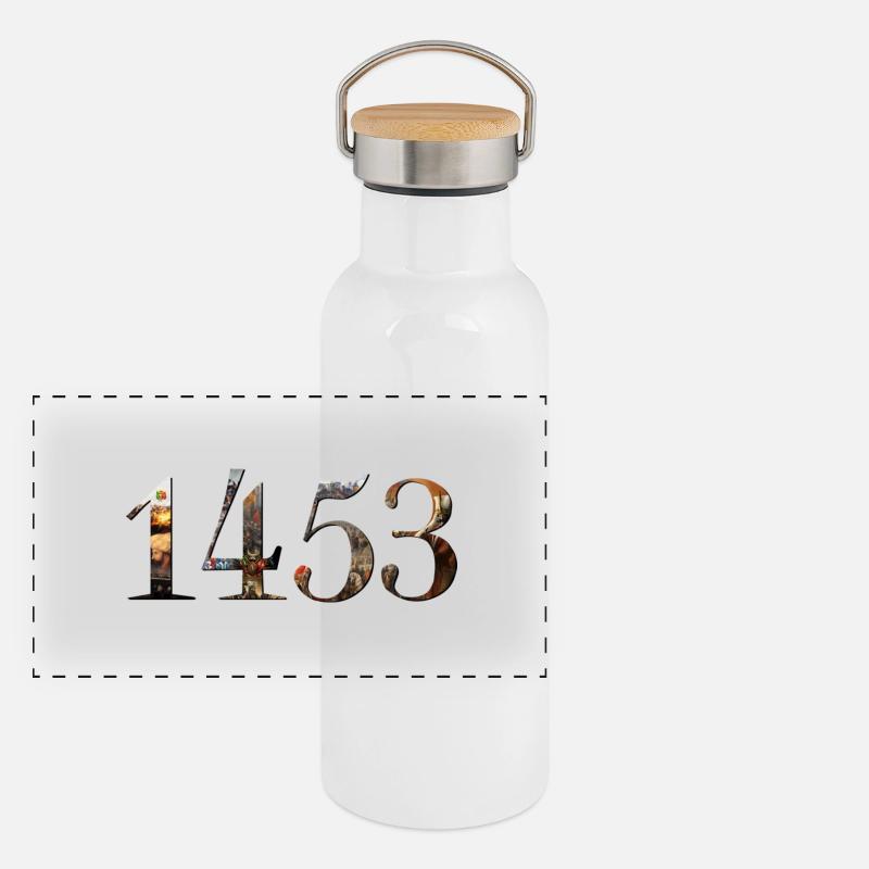 Istanbul Panorama Thermosflasche mit Bambusdeckel