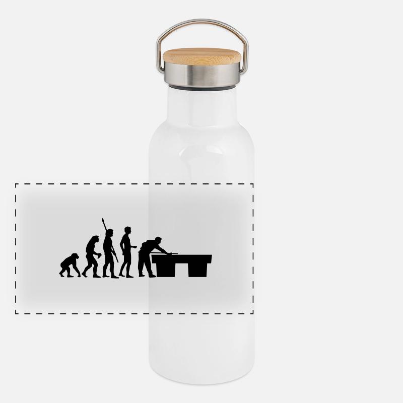 Panorama Thermosflasche mit Bambusdeckel