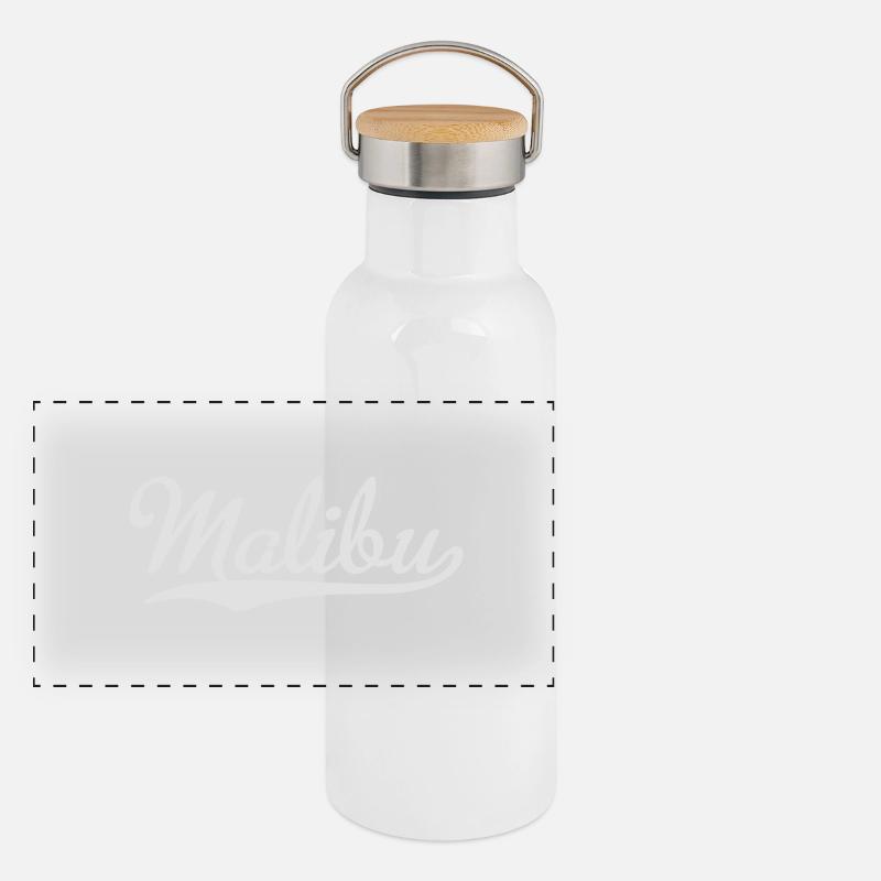 Malibu Panorama Thermosflasche mit Bambusdeckel