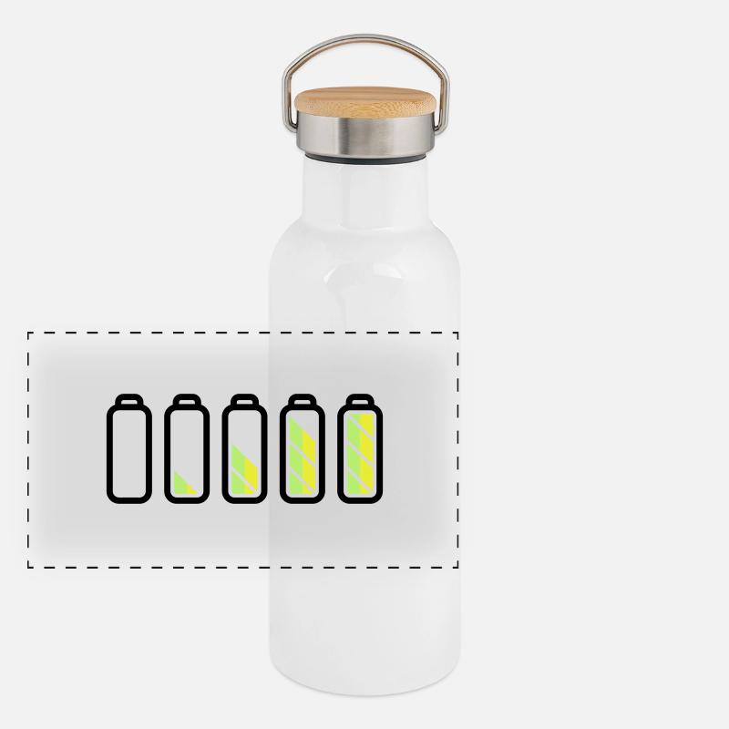 battery_loading Panorama Thermosflasche mit Bambusdeckel