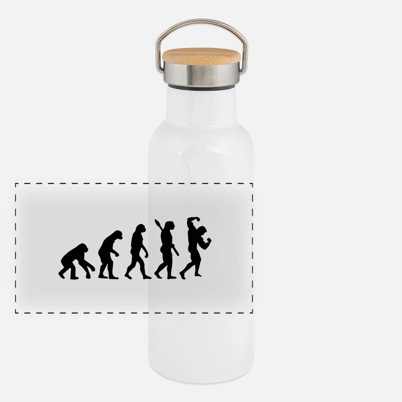 Evolution of Bodybuilding Gourde isotherme avec bouchon en bambou