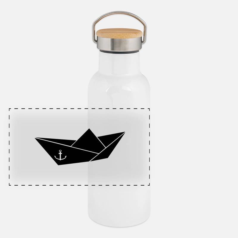 Boat Panoramic Thermal Bottle with Bamboo Lid