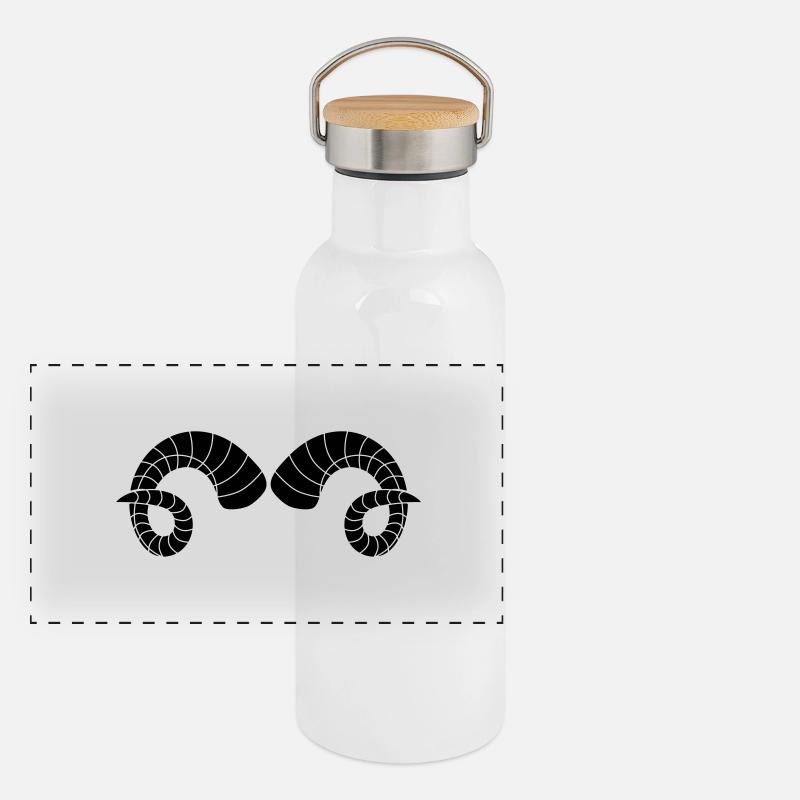 horns Panoramic Thermal Bottle with Bamboo Lid