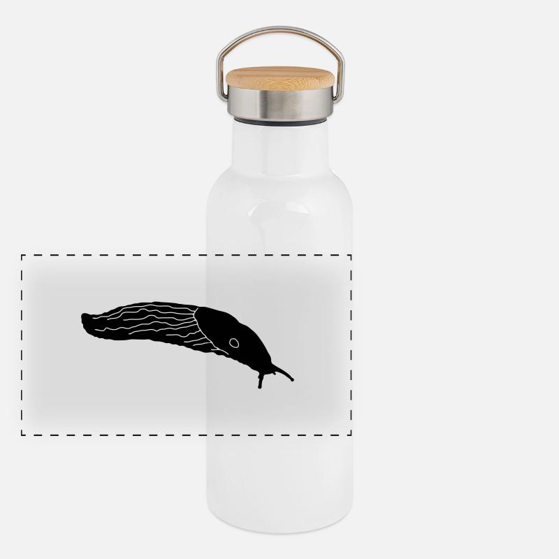 slugs_3 Panoramic Thermal Bottle with Bamboo Lid