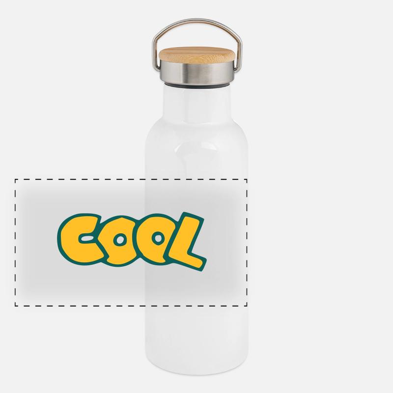 cool Panoramic Thermal Bottle with Bamboo Lid