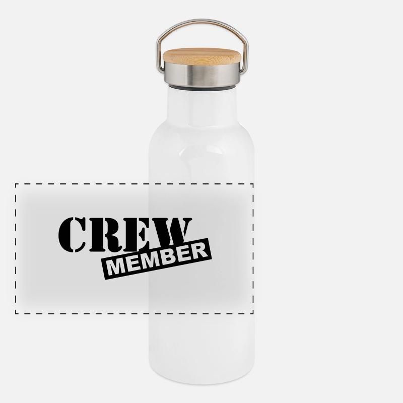 Crew Member Panorama Thermosflasche mit Bambusdeckel