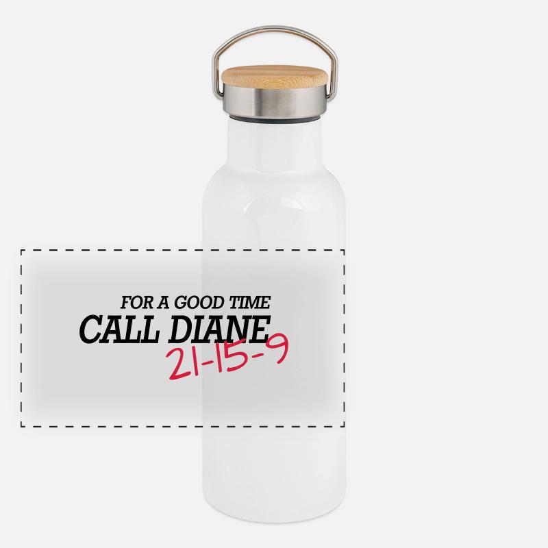 For a good time, call DIANE: Panorama Thermosflasche mit Bambusdeckel