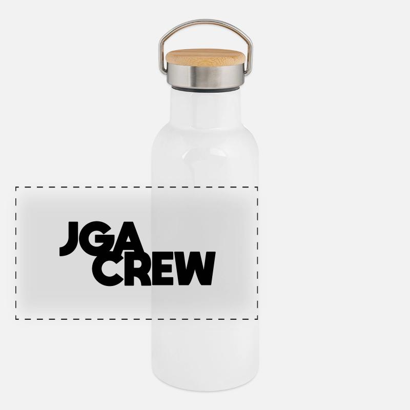 jga crew sign Panorama Thermosflasche mit Bambusdeckel