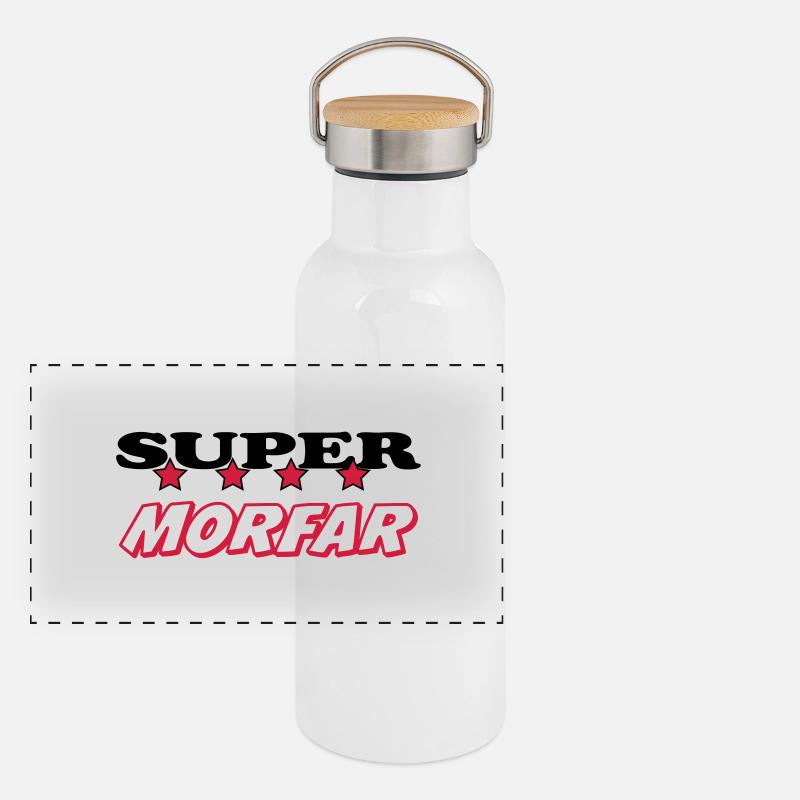 Super morfar Panorama Thermosflasche mit Bambusdeckel