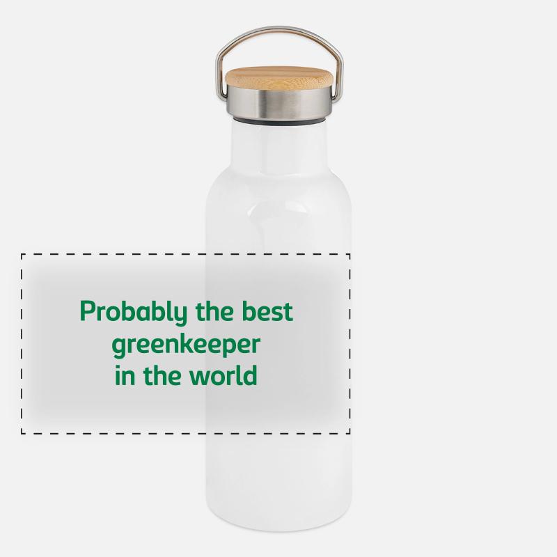 Probably the best greenkeeper in the wor Panoramic Thermal Bottle with Bamboo Lid