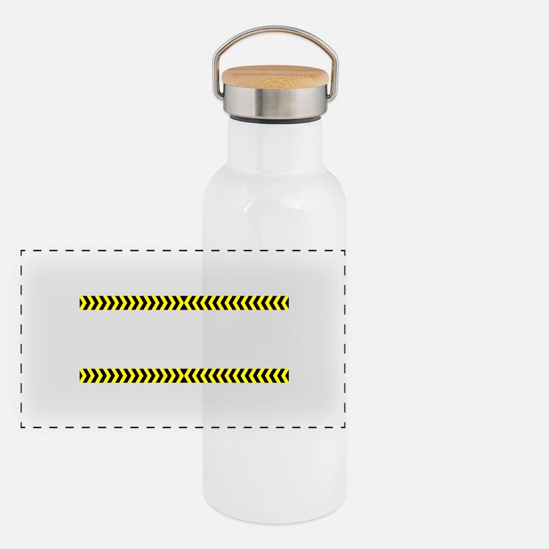 Ornement de frontière Gourde isotherme avec bouchon en bambou
