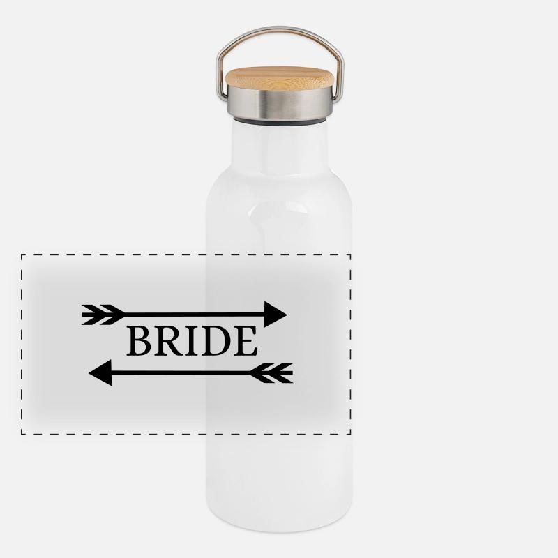 bride_crew_arrow2 Panorama Thermosflasche mit Bambusdeckel