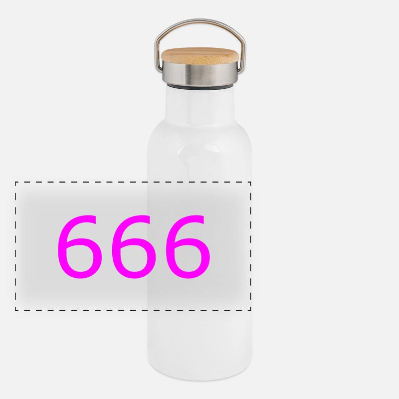 666 Panoramic Thermal Bottle with Bamboo Lid