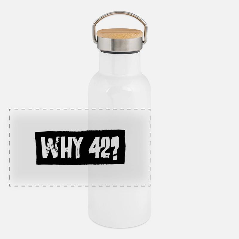 La question de la réponse à tout ? Gourde isotherme avec bouchon en bambou