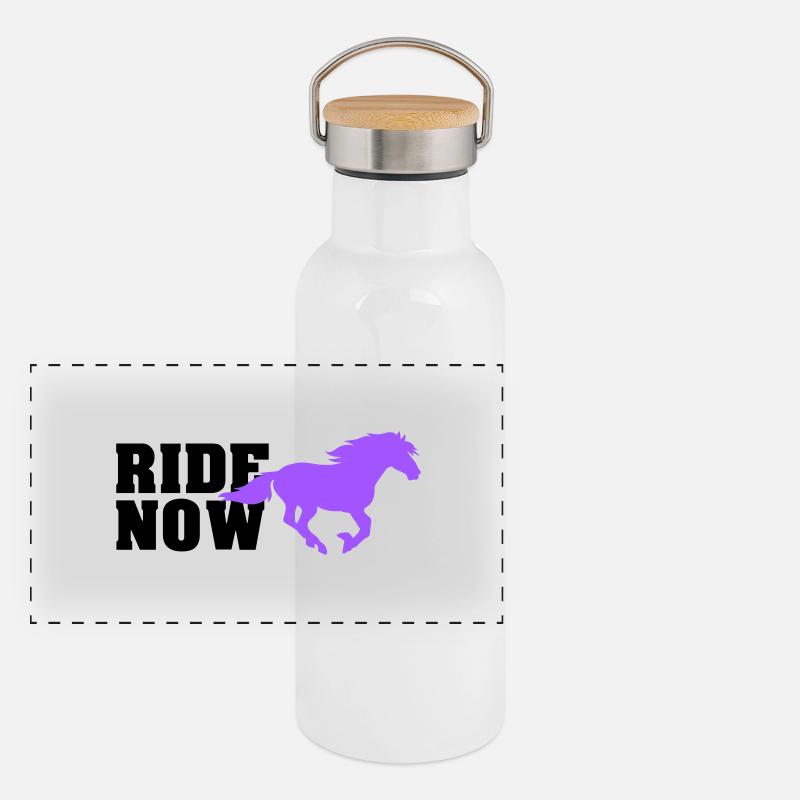ride now Panoramic Thermal Bottle with Bamboo Lid