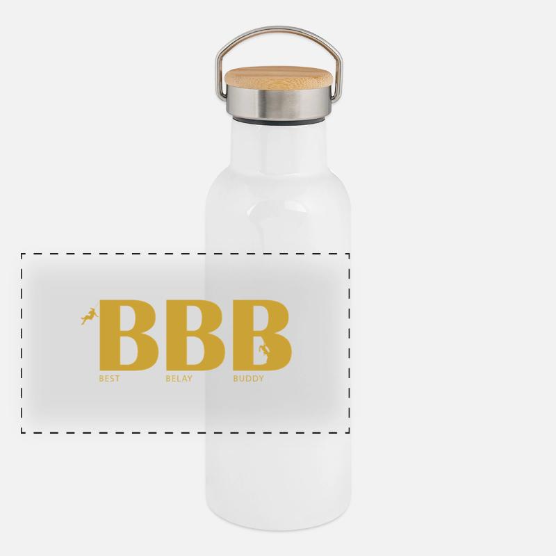 Meilleur compagnon d’assurage Gourde isotherme avec bouchon en bambou