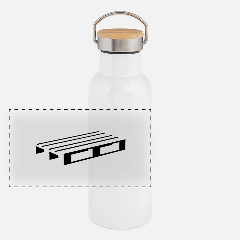 palette Panorama Thermosflasche mit Bambusdeckel