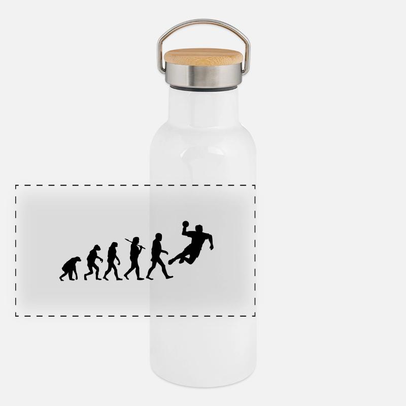 Panorama Thermosflasche mit Bambusdeckel