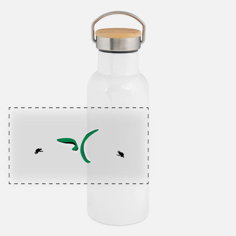Gleitschirm Synchro Spirale Panorama Thermosflasche mit Bambusdeckel