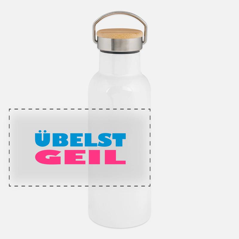 übelst cornée sortie-shirt malheureusement Gourde isotherme avec bouchon en bambou