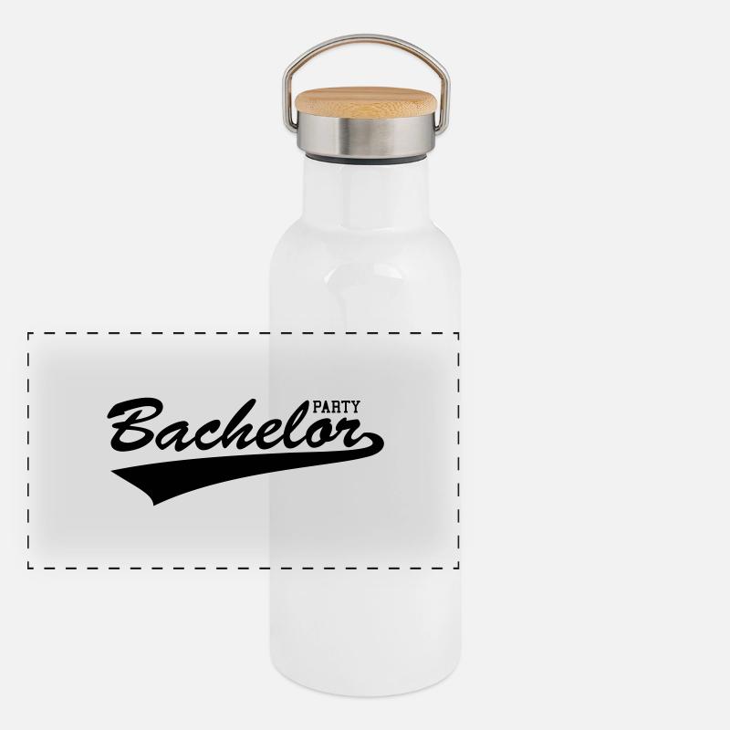 Bachelor party Gourde isotherme avec bouchon en bambou