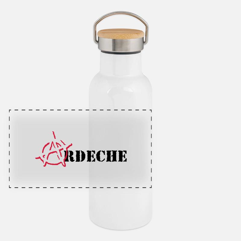 Anarchy Ardeche Panorama Thermosflasche mit Bambusdeckel