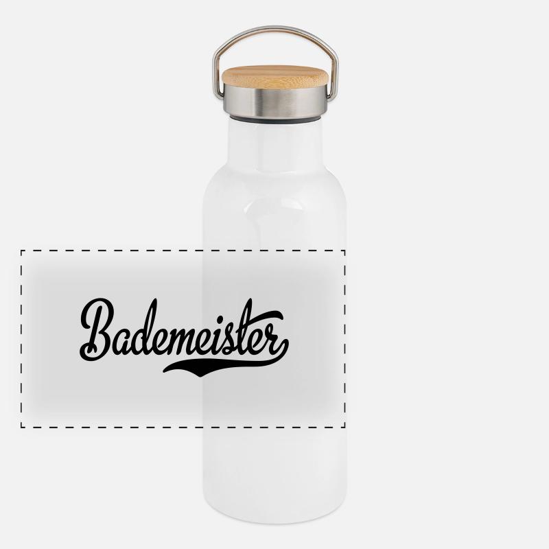 Pool attendant Panoramic Thermal Bottle with Bamboo Lid