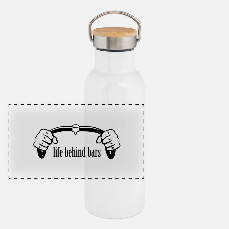 Bars à vélo Gourde isotherme avec bouchon en bambou