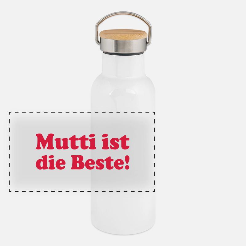 Mutti Panorama Thermosflasche mit Bambusdeckel