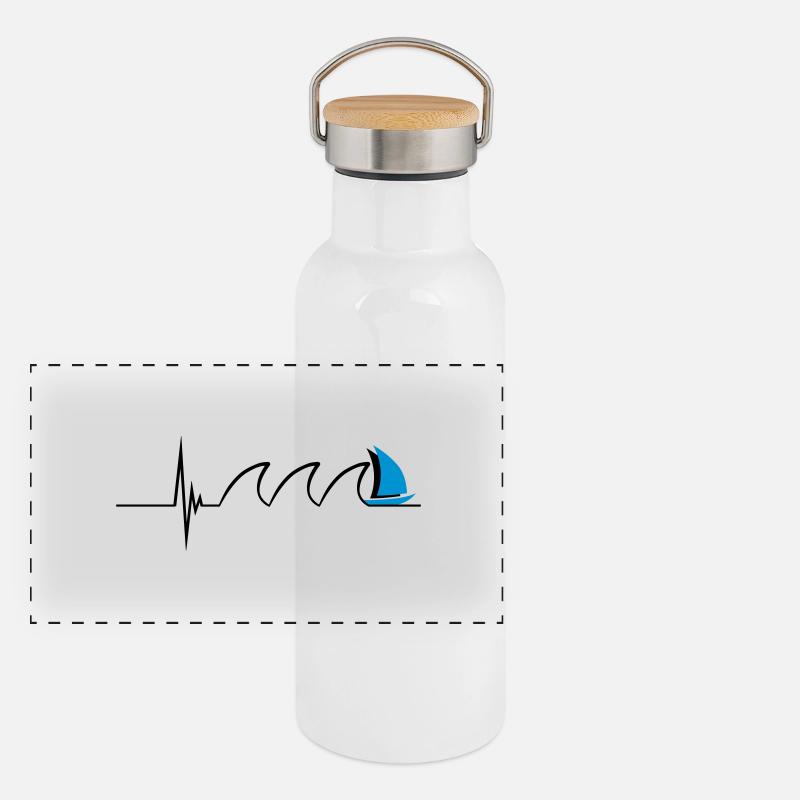 Sailing Pulse Panoramic Thermal Bottle with Bamboo Lid