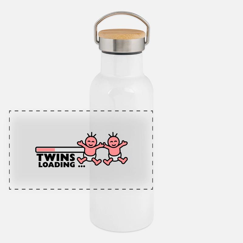 Twins Loading Panorama Thermosflasche mit Bambusdeckel