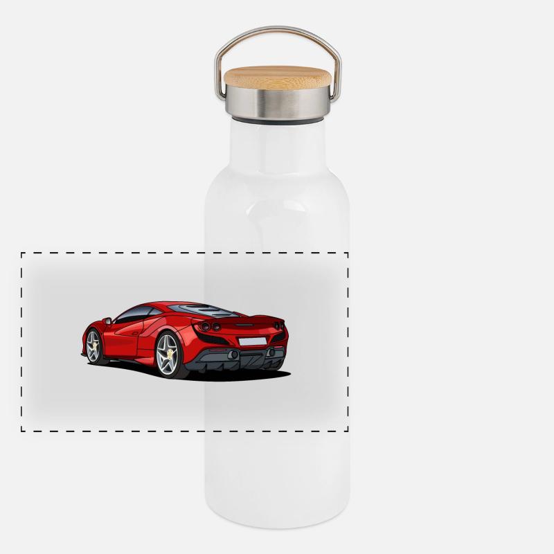 Supercar Gourde isotherme avec bouchon en bambou