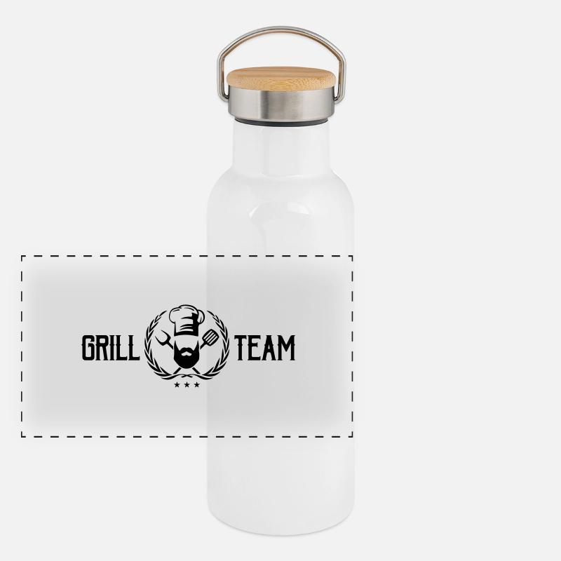 grill team Panorama Thermosflasche mit Bambusdeckel