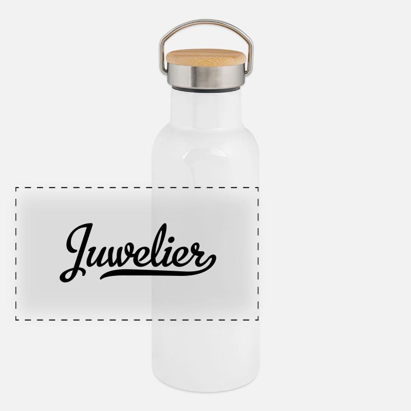 Juwelier Panorama Thermosflasche mit Bambusdeckel