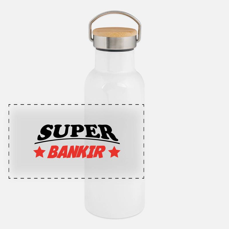 SUPER BANKIR 3888 Gourde isotherme avec bouchon en bambou