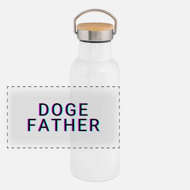 DOGE PÈRE Gourde isotherme avec bouchon en bambou