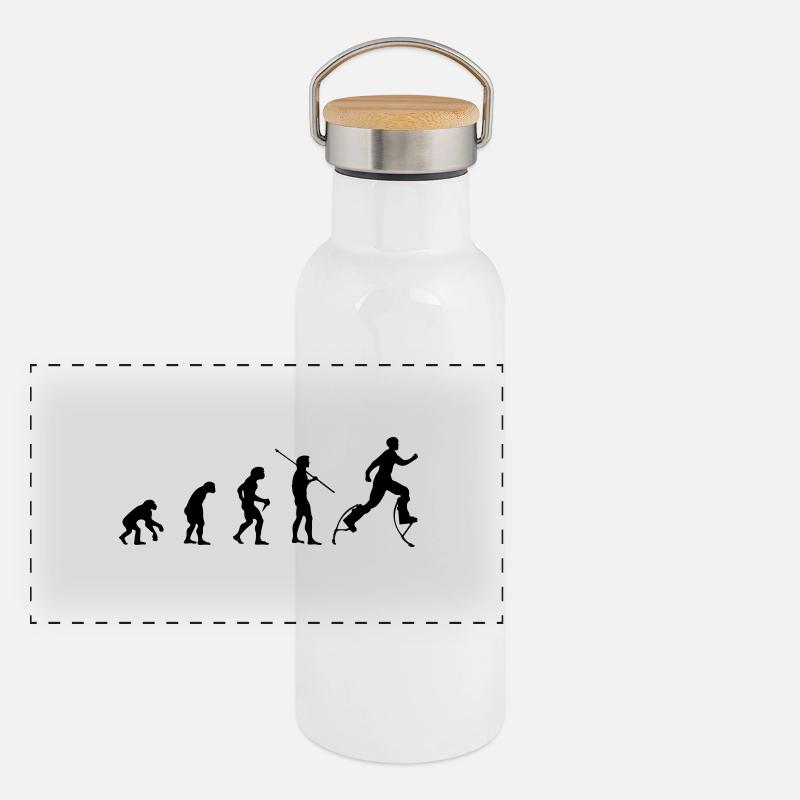 Urban Evolution Panoramic Thermal Bottle with Bamboo Lid