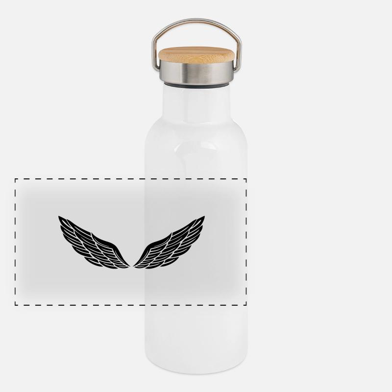 fluegel 15 Panorama Thermosflasche mit Bambusdeckel