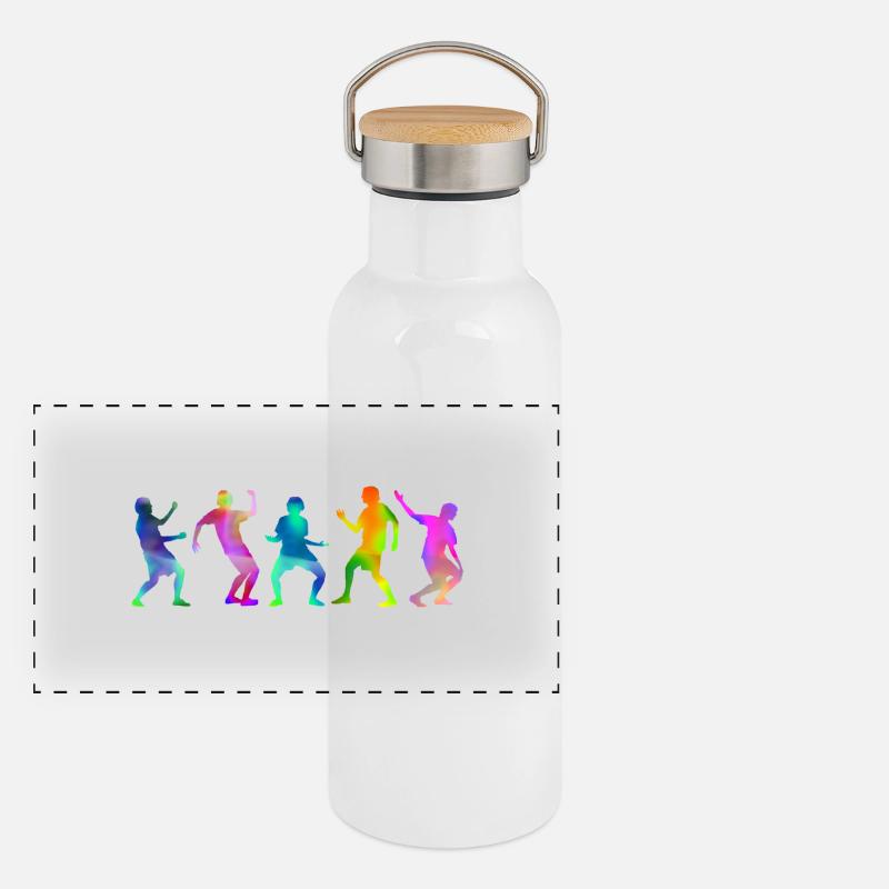 Panorama Thermosflasche mit Bambusdeckel