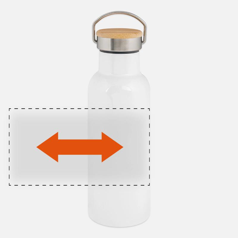 Panorama Thermosflasche mit Bambusdeckel