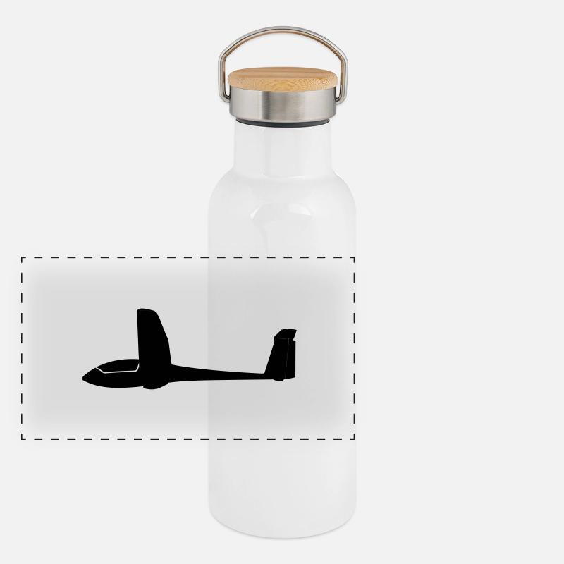 Panorama Thermosflasche mit Bambusdeckel