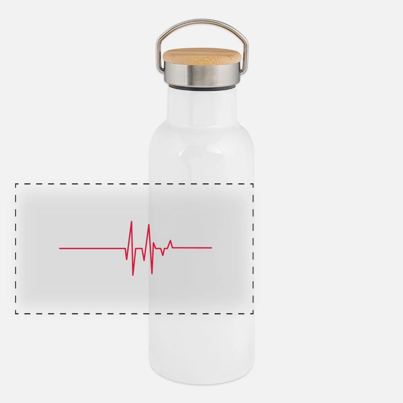 heart line Panoramic Thermal Bottle with Bamboo Lid