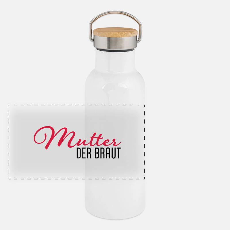 Mère de la mariée Gourde isotherme avec bouchon en bambou