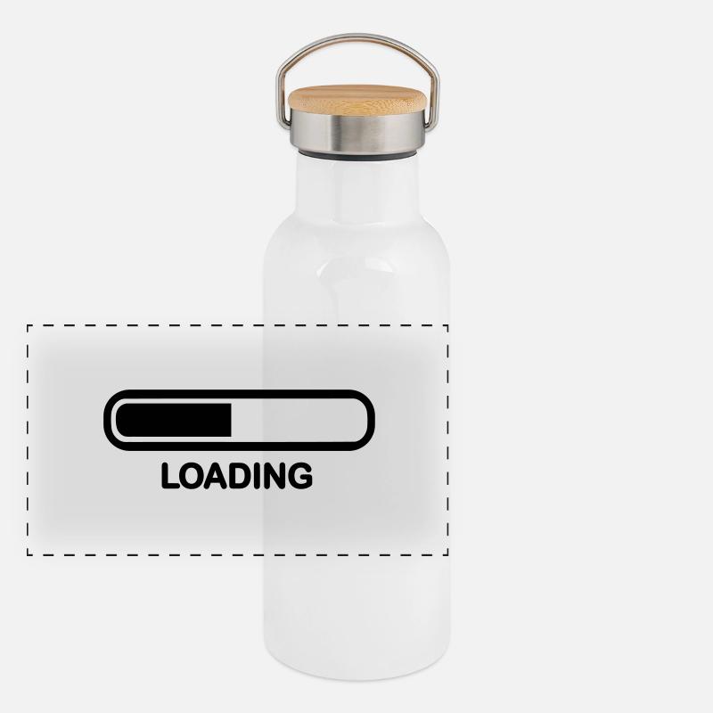 Loading Panorama Thermosflasche mit Bambusdeckel