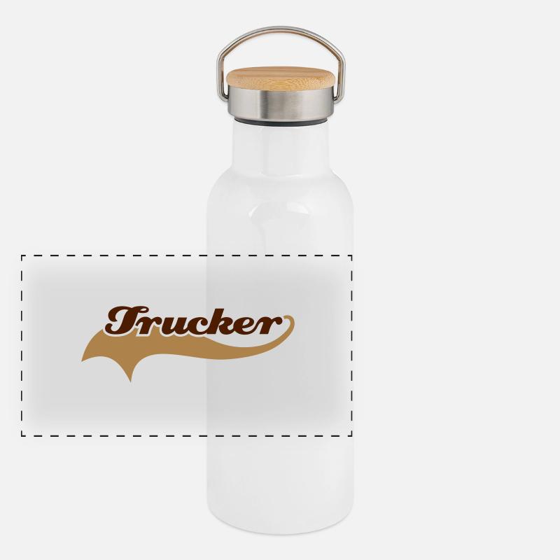 trucker_schweif Panorama Thermosflasche mit Bambusdeckel