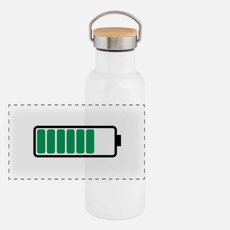 Panorama Thermosflasche mit Bambusdeckel