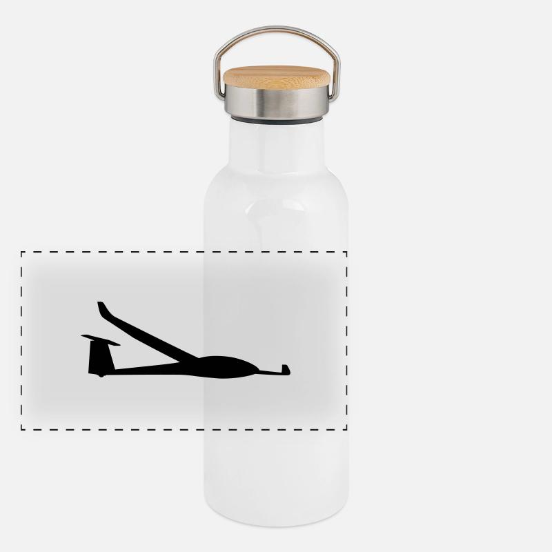Panorama Thermosflasche mit Bambusdeckel