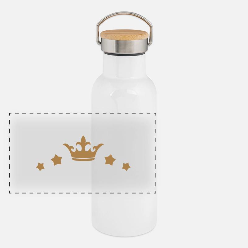 Anpassen / Anpassung / fertigen / Customize it Panorama Thermosflasche mit Bambusdeckel